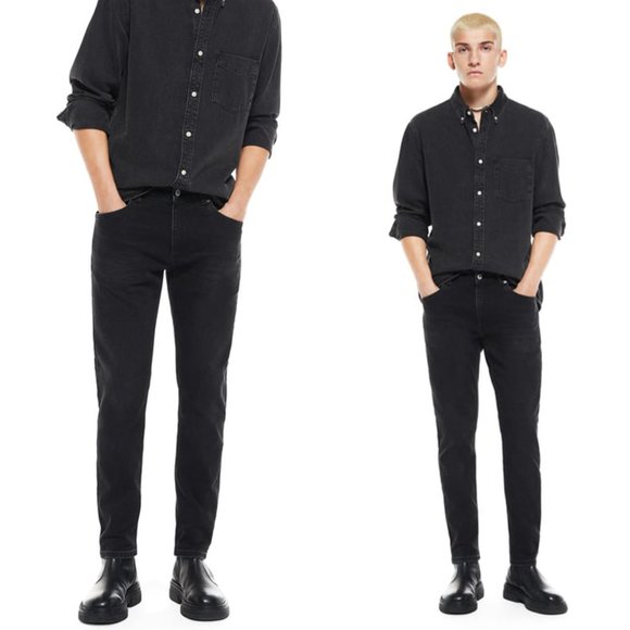 Zara Jeans Zara Denim Tapered Slim Fit Jeans Classic 5 Pocket
